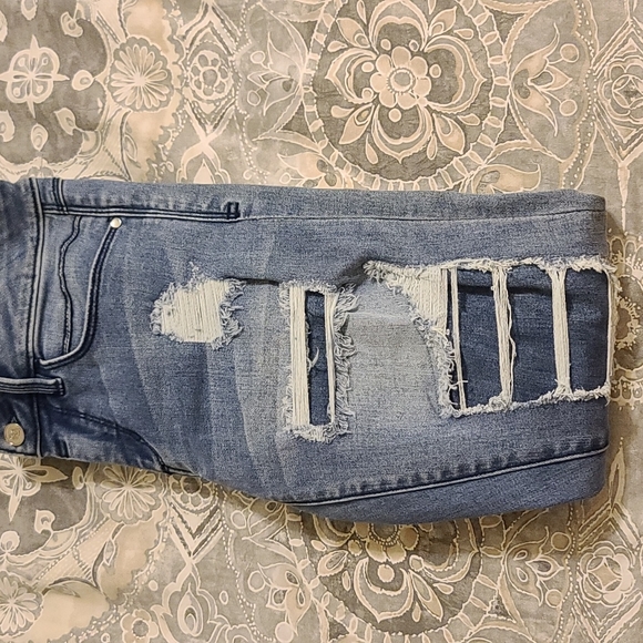 Bebe Heartbreaker Distressed Ankle Jeans - Picture 8 of 12
